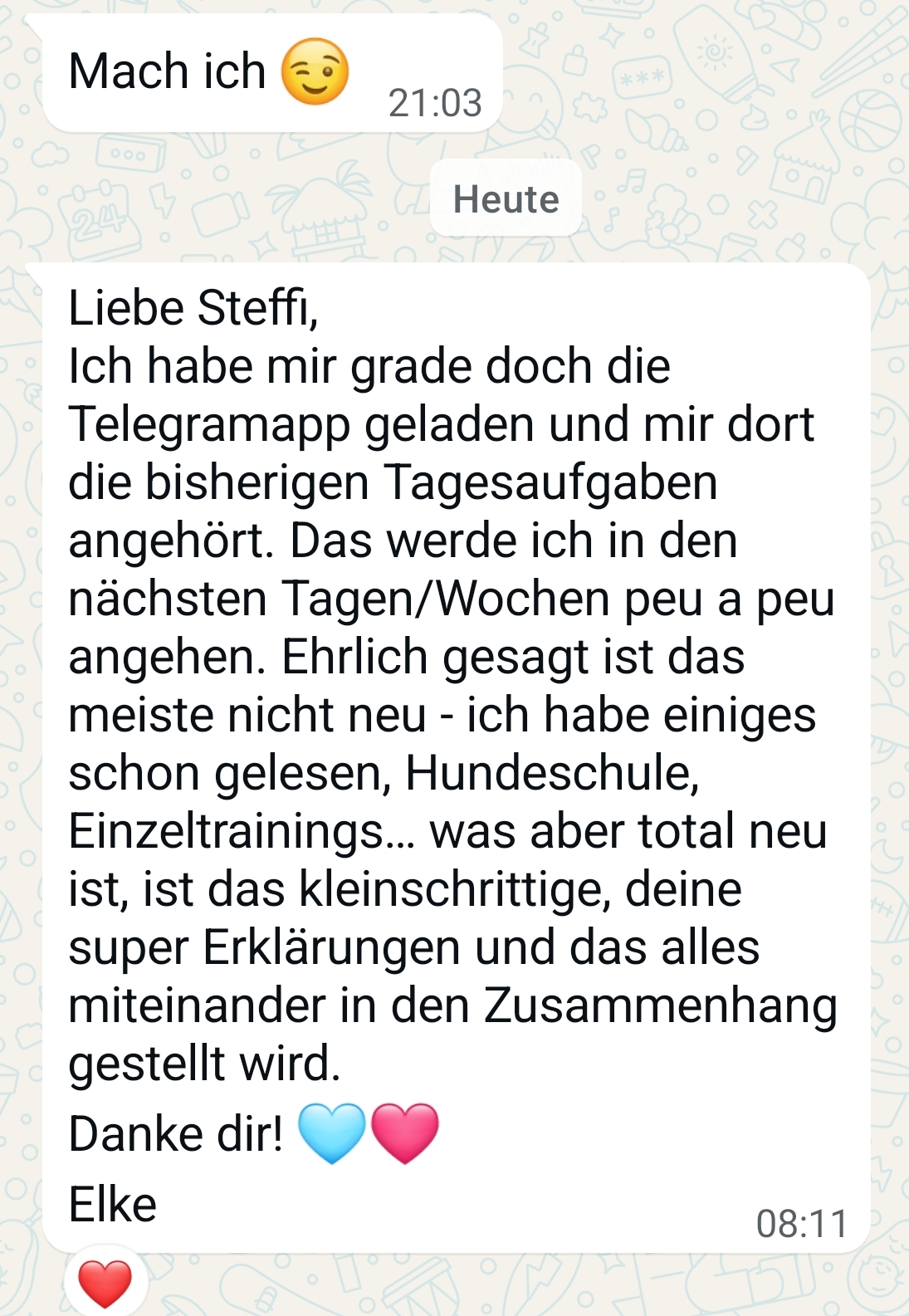 Elke schreibt über ihre Erfahrung mit IMANI